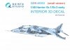 Quinta Studio QDS-48303 Harrier Gr.1/Gr.3 Early 3D-Printed & coloured Interior on decal paper (Kinetic) (Small version) 1/48